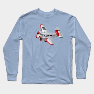 Cartoon retro plane Long Sleeve T-Shirt